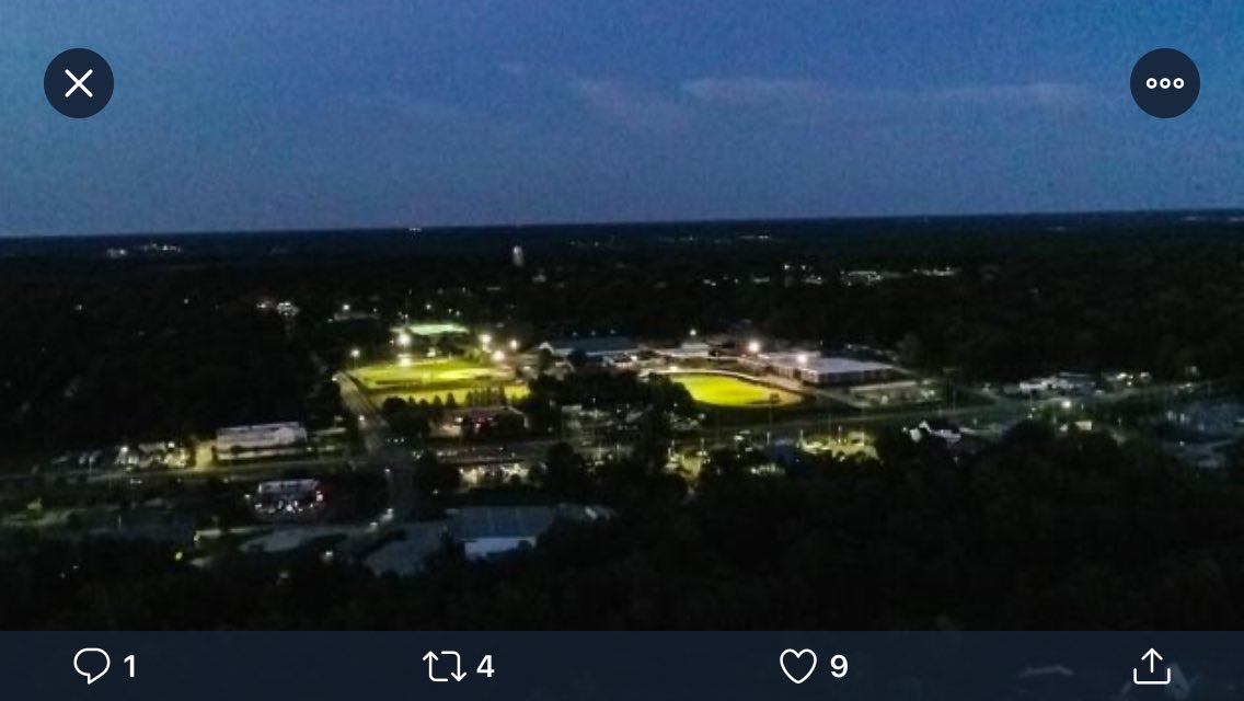 ClaytonCometsAD's tweet photo. Tonight @Clayton_Comets joined other @JCPS_NC schools in honoring our Senior Class of 2020. We miss you all and you are in our thoughts. Aerial shot courtesy of @NickStevensHSOT 👍
@JCPS_Athletics @NCHSAA
#BeTheLight https://t.co/bjX7FVu2Oo