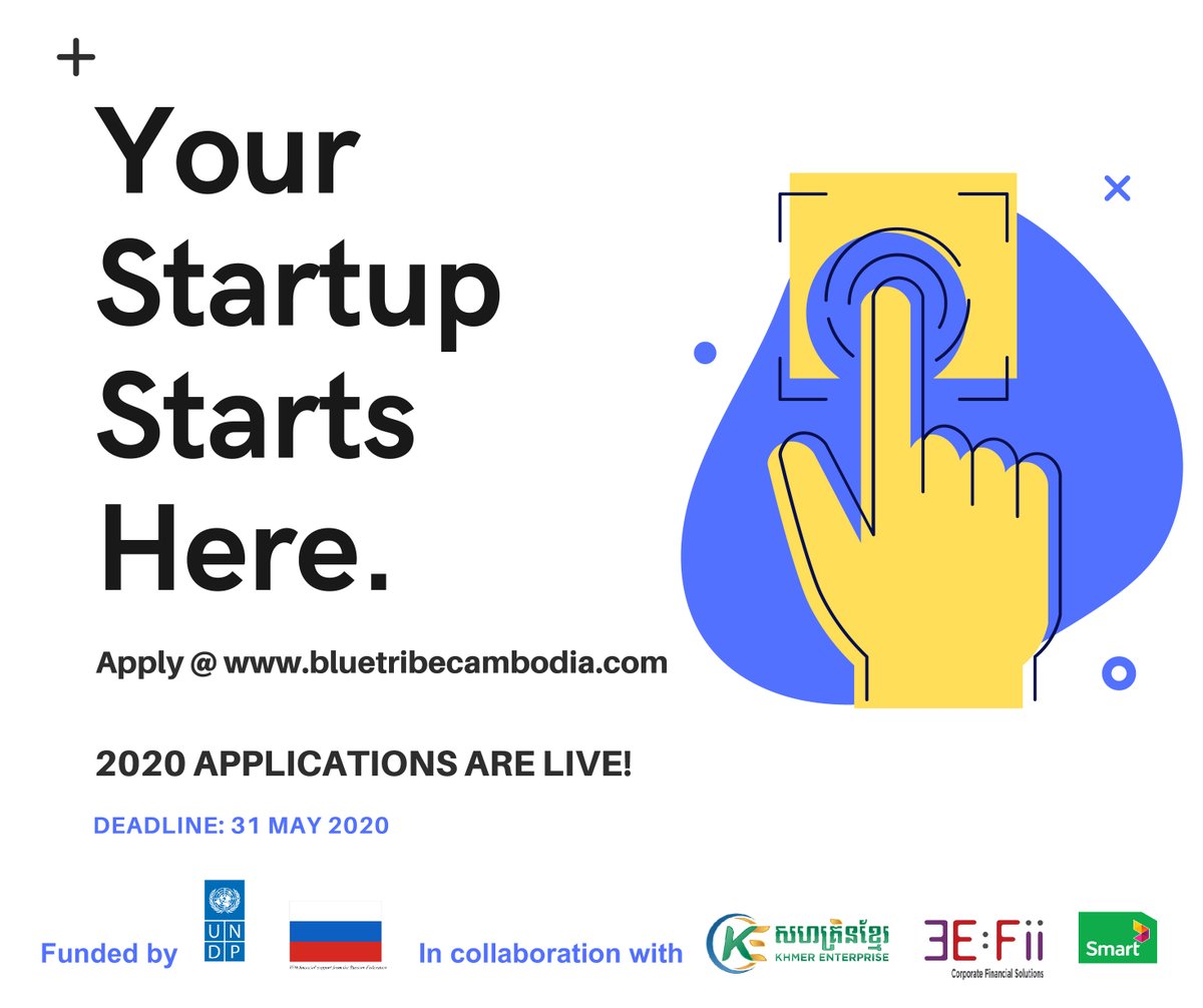 Starting a business is no easy job and we want to bring likeminded people to help you succeed. #Bluetribe incubation programme helps you to find your co-founder, connect you with the right investor, and transform your business idea into reality. Apply now: bluetribecambodia.com