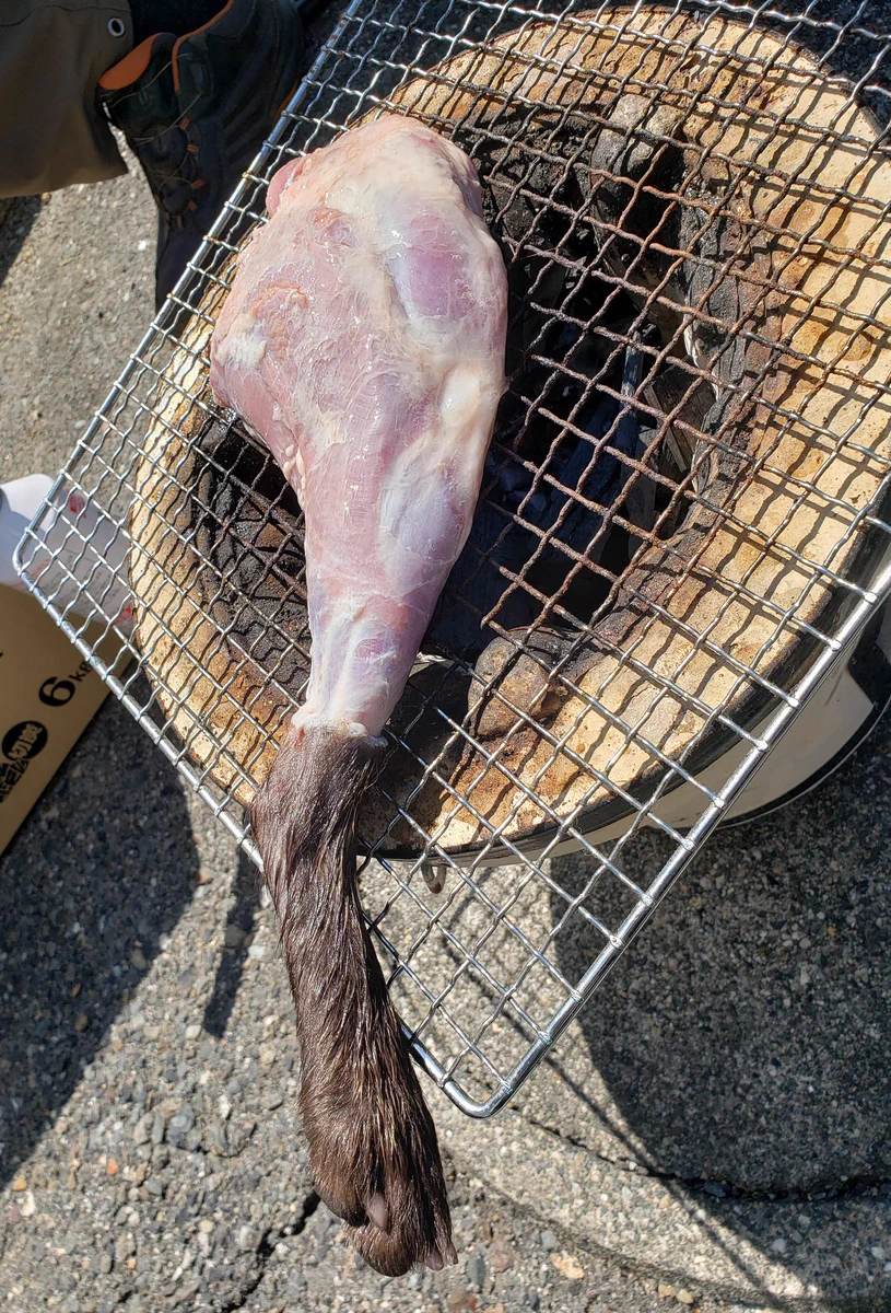 たぬきちの脚を焼いて食べちゃった投稿がやばいと話題に
