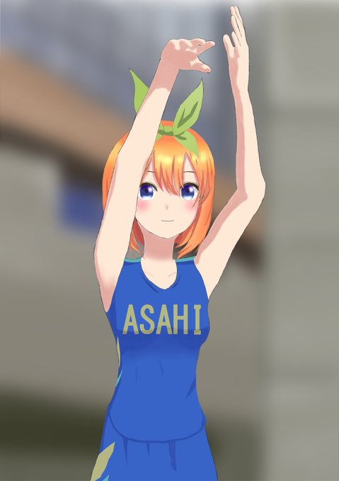 waさんがTwitterに投稿した中野四葉(五等分の花嫁)のイラスト。