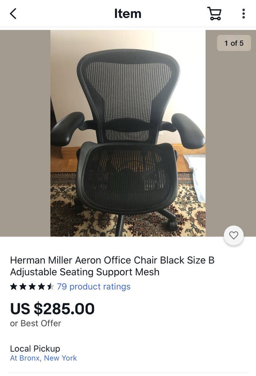I broke down and bought one of wirecutter’s top office chair picks