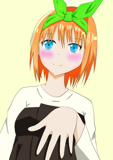 リュウコク🍀さんがTwitterに投稿した中野四葉(五等分の花嫁)のイラスト。