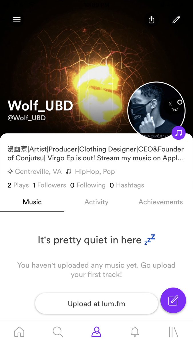 Wolf_UBD's tweet photo. Just made a LÜM music account follow me on there if you have the app!
#wolfubd
#virgoep
#lum
#music https://t.co/39E0eMHX4W