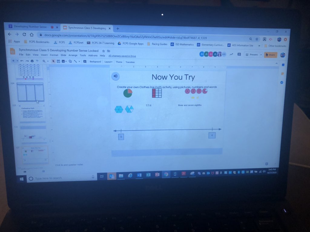 MrsCareyMathIC's tweet photo. So grateful @Ms_Dey2 and I were able to facilitate our last Developing Number Sense class virtually with interactive Google slides. Thanks for the inspiration @theresawills! We even recreated one of our favorite @joboaler  partner games and read Fluency Without Fear. @FairhillES https://t.co/0F7FmKGhcP