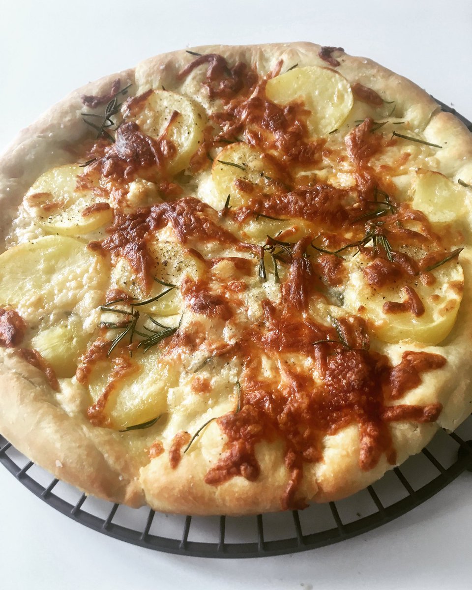Stephanie Alexander (@growcookeat) on Twitter photo Homemade potato, cheese and rosemary pizza - a great favourite and easy to make with kids.
I made this during a video call with my daughter & granddaughter. My first experience giving a cooking demo over the phone! (apparently it was a success at their end too) <a href="/HollyAAlexander/">Holly Alexander</a> Homemade potato, cheese and rosemary pizza - a great favourite and easy to make with kids.
I made this during a video call with my daughter & granddaughter. My first experience giving a cooking demo over the phone! (apparently it was a success at their end too) <a href="/HollyAAlexander/">Holly Alexander</a>