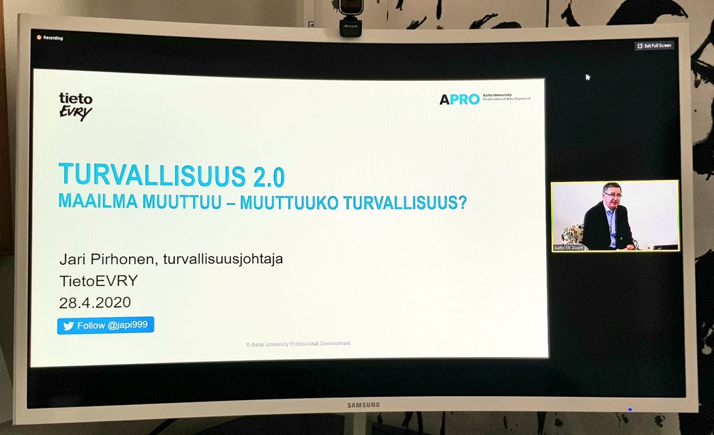 IlvonenA's tweet photo. Turvallisuusammattilaistenkin tulee olla valmiita mukautumaan maailman muutoksiin, jotta pysymme mukana liiketoiminnan kehityksessä ja digitalisaatiossa. Niin totta. 👍🏻
Tanakkaa asiaa heti aamuun lataa @japi999 @AaltoPRO:n webinaarissa. #turvallisuus #turvallisuusjohtaminen https://t.co/GLRjWey02M