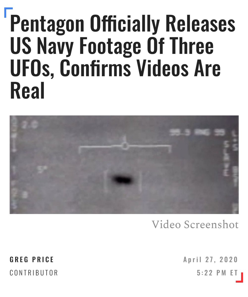 officialmcafee's tweet photo. SIGN OF THE TIMES

The Pentagon released footage today proving UFOs are real.

Yet no-one gave a f*ck.

Rather talk about Trump and lockdown.

I bet the Aliens are perplexed. https://t.co/K4PrAqiSNh