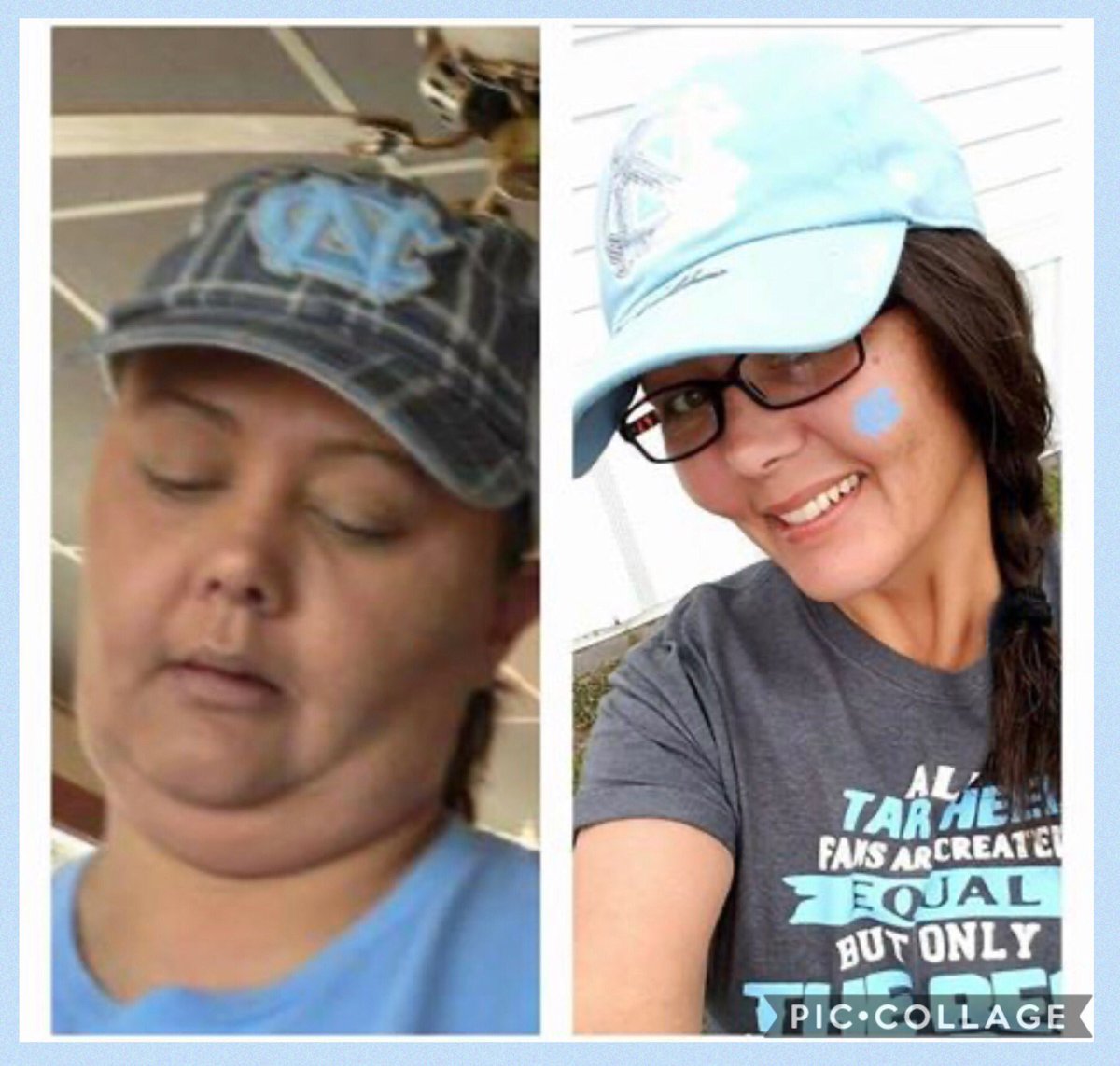 cowboys020377's tweet photo. Elise shares:
What a difference in my face...
I NEVER ever wanna go back to that lifestyle again....Changing my lifestyle was hard but being over weight was much harderπ
#NewMe #weightloss #loseweight
#HealthyEatingHabits
#TruVision https://t.co/tXw27Y867N