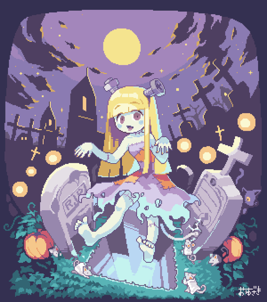 「#ドッターさんつながれ
オリジナル、版権問わず解像度高めのドット絵やってます。
」|おゆざき■𝕆𝕪𝕦𝕫𝕒𝕜𝕚■のイラスト