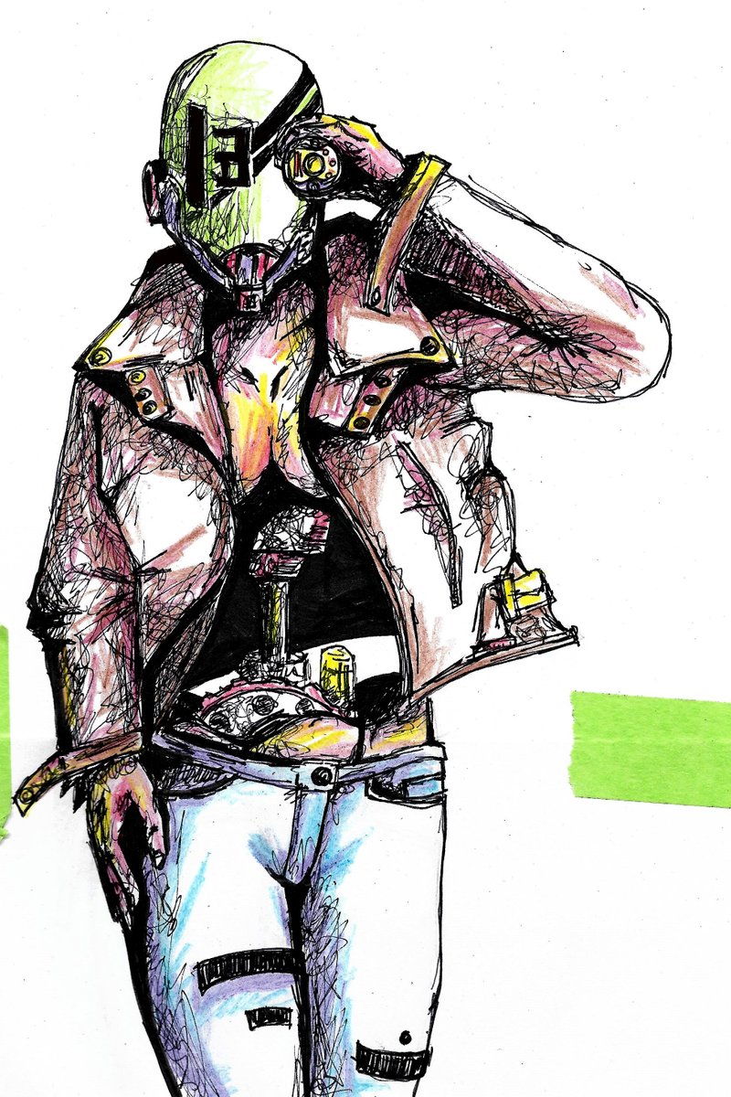 GreasyTodd's tweet photo. Trying my hand at a little sci-fi garbage https://t.co/O2iTQKMkvY