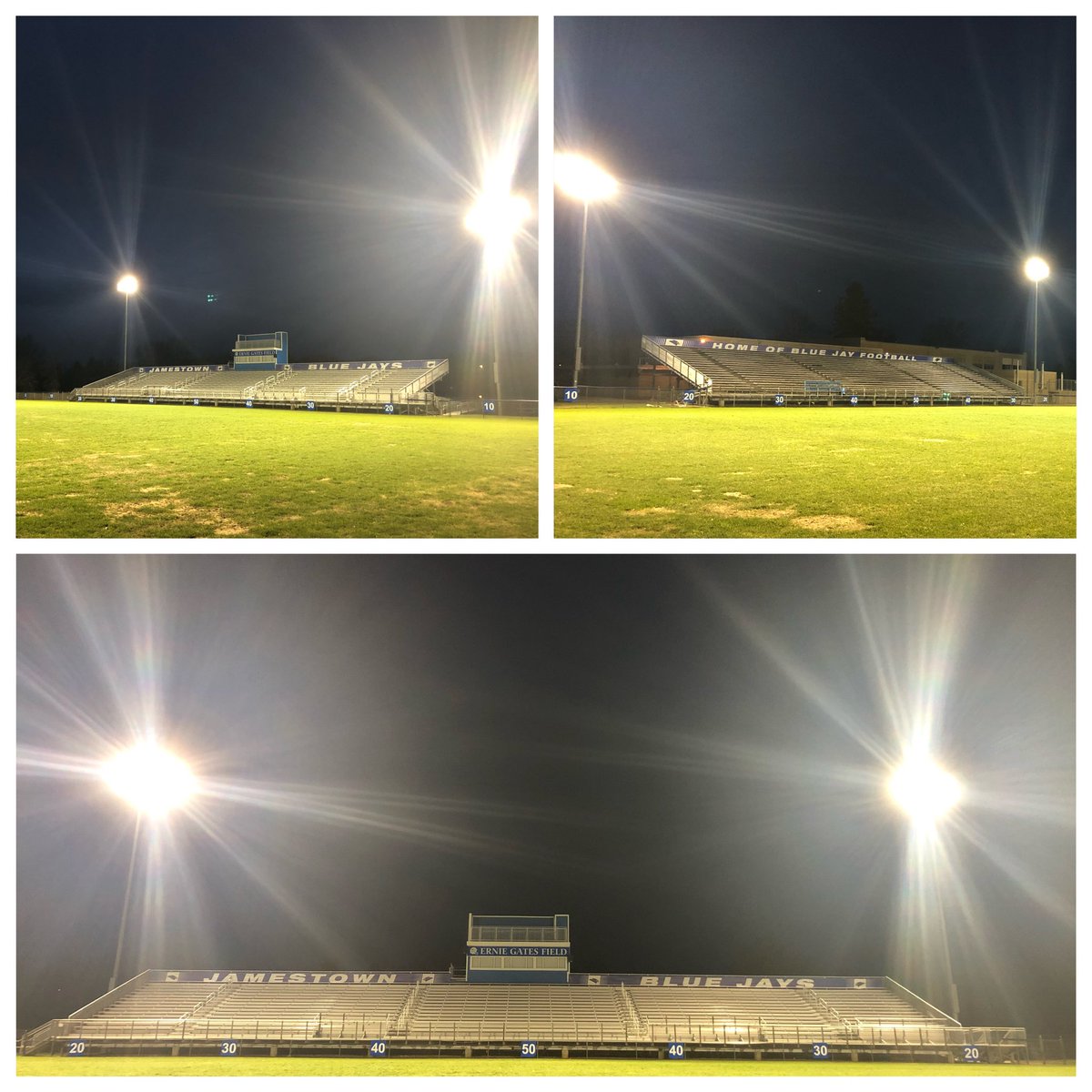 #BeTheLight ND, turned on lights at Ernie Gates Field tonight at 9pm for 20 minutes &amp; 20 seconds to honor the Class of 2020 (Seniors) &amp; be a beacon/light of hope to recognize all our students, staff, &amp; community.  “There’s No Place Like Home”  WeAreJamestown!!  #JamestownStrong