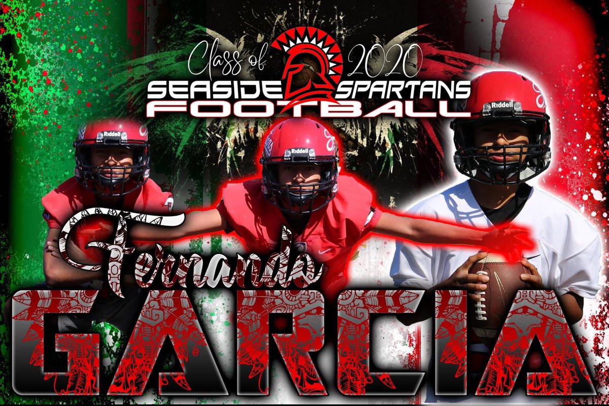 Seaside Spartan Football - Class of 2020 Showcase

#23 - Fernando “Fernie” Garcia <a href="/itsssfernie/">Fernie</a>

Fernie played 1 year as a Varsity Spartan. Fernie plans to join the Air Force after graduation. Good luck in the future - We are proud of you and love you!

#familyforever #classof2020