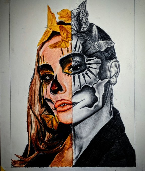 Half color pencil, pencil #art #arts #artdesign #artwork #artportrait #portrait #color #colorpencil #blending<a href="/tag/art"class="tags">#art</a><a href="/tag/arts"class="tags">#arts</a><a href="/tag/artdesign"class="tags">#artdesign</a><a href="/tag/portrait"class="tags"><span>#portrait</span></a><a href="/tag/artwork"class="tags"><span>#artwork</span></a><a href="/tag/drawing"class="tags"><span>#drawing</span></a><a href="/tag/color"class="tags"><span>#color</span></a><a href="/tag/drawings"class="tags"><span>#drawings</span></a><a href="/tag/draw"class="tags"><span>#draw</span></a>