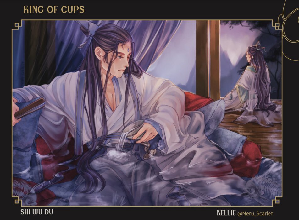 Shi Wu Du and a peaceful Shi Qing Xuan💕

I drew them as the King of Cups in <a href="/tgcftarot/">THIRD PATH 💫 TGCF Tarot Zine</a> zine!!! The free PDF is now available for download, all the art in this zine is so pretty TTVTT💕

#天官赐福 #HeavenOfficialsBlessing