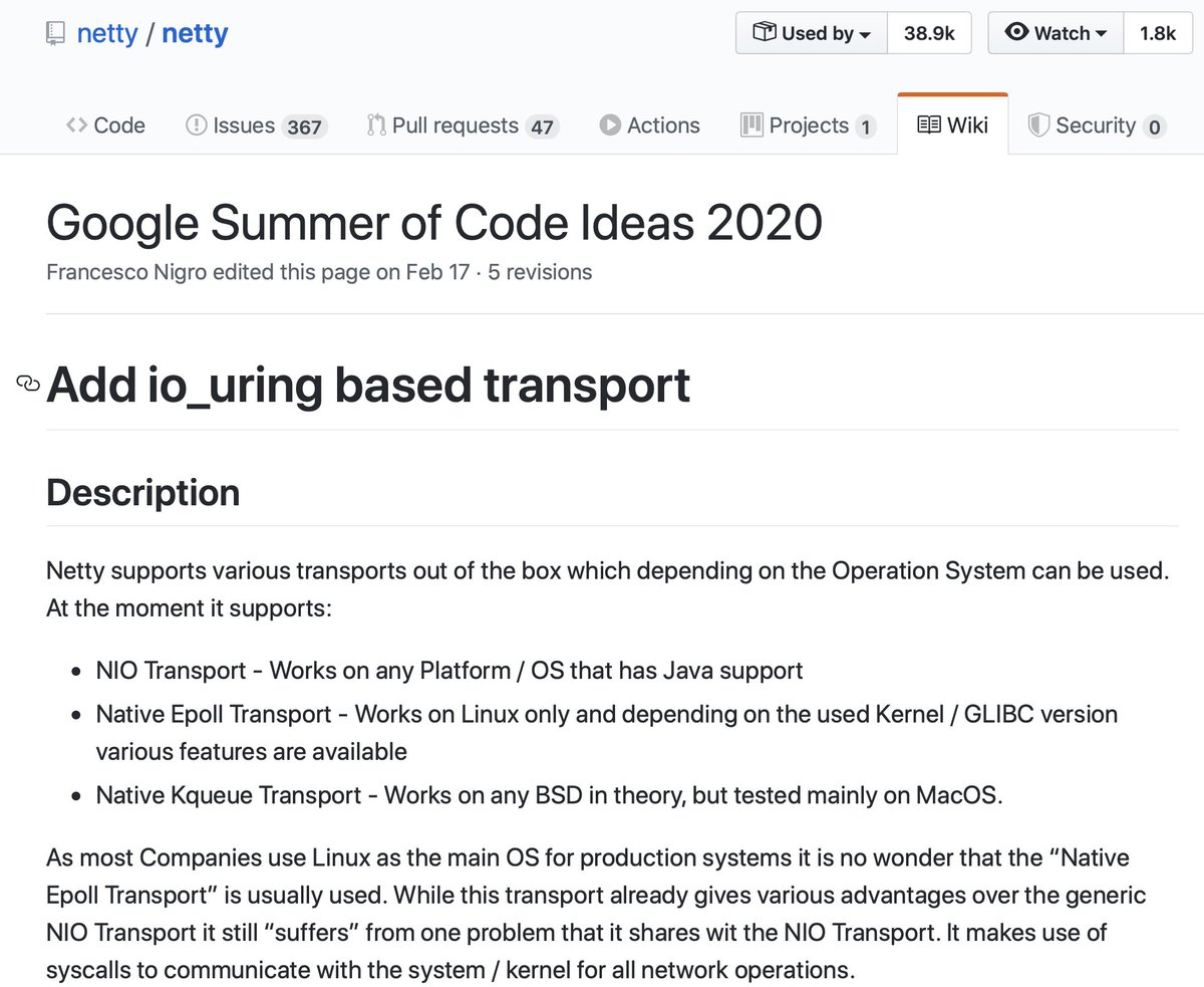 arungupta's tweet image. Mentors from @apple are waiting for the students to be announced for @gsoc for the following projects:
@netty_project github.com/netty/netty/wi…
#Swift swift.org/gsoc2020/
#GoogleSummerOfCode
