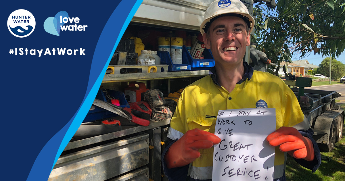 HunterWater's tweet image. Meet Ryan 👋 He is working around the clock to maintain our networks, ensuring we all have access to safe and clean water during these uncertain times.

👏 Thanks Ryan! #IStayAtWork #EssentialServiceWorkers