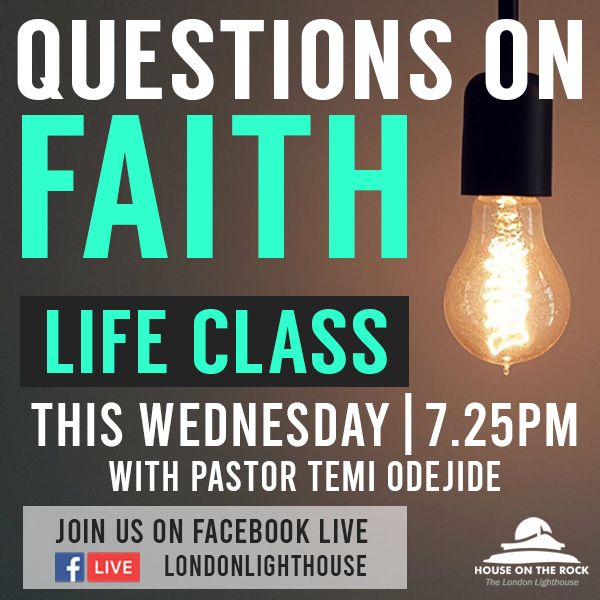 hotrlondon's tweet image. We have had an insightful month learning about FAITH from different perspectives.
If you missed it join us this Wednesday, as we briefly go over each week’s topic and then you have an opportunity to ask questions LIVE directly to Pastor Temi.
#LifeClasses