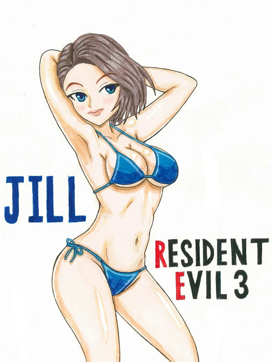 ダークラゲ Twitter પર 水着姿のジルを描いてみた バイオハザードre3 バイオハザード ジル バレンタイン ビキニ イラスト Residentevil Bikini Fanart 生化危机 바이오하자드