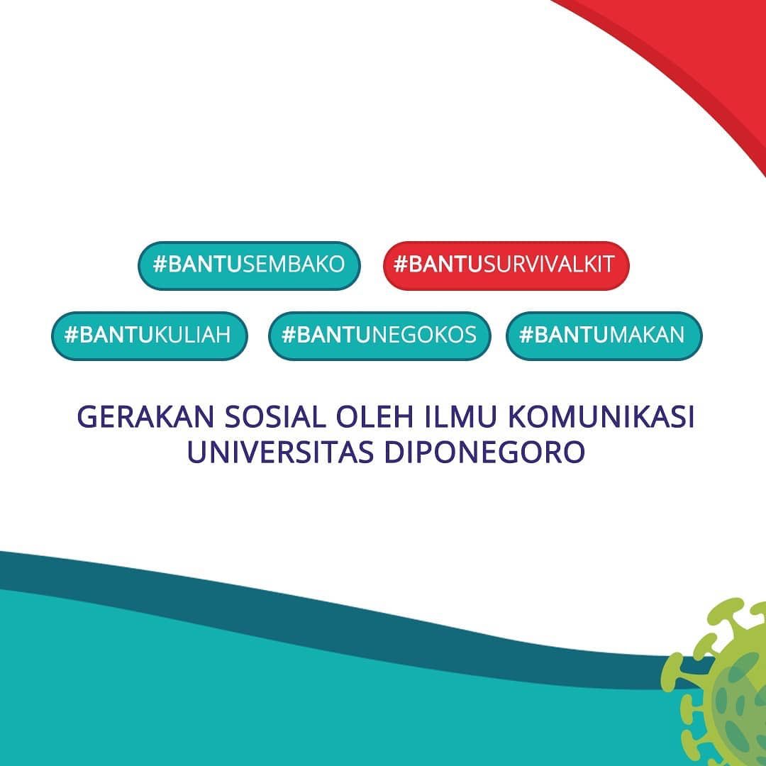 bantusurvkit's tweet photo. [HELLO]

#BantuKawan adalah gerakan yang diinisasi oleh Mahasiswa Departemen Ilmu Komunikasi FISIP Undip yang bertujuan membantu mahasiswa Undip yang terdampak pandemi Covid-19.

#BantuKawan
#BantuSurvivalKit
#CommUndip https://t.co/dtzQUEAQLJ