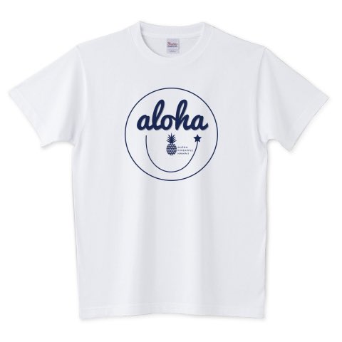 アロハ パイナップル ハワイ T Co S8hxwraep6 Tシャツトリニティで注文出来ます Aloha Smile 013 ニコちゃんスマイルマークの Aloha Smile 013 スマイル部分は手書きでゆるさを表現 オススメは白tシャツ ボトムスはパンツにもスカートにも