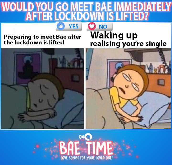 9XOIndia's tweet photo. Yes or No, would you meet Bae immediately after lockdown is lifted? If not what would be the first thing you would do?
#9XOBaeTime https://t.co/5o8lzlm1On