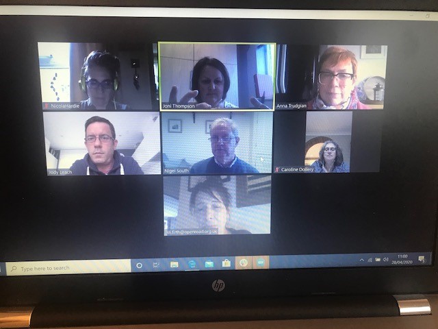 Clinical Governance Committee members observing the minutes silence, thinking of the frontline staff who have lost their lives due to the pandemic <a href="/Open_Road/">Open Road</a>  #NHSheroes #keyworkers #COVID19