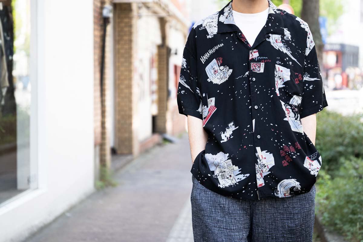 18%OFF】 ポータークラシック SHOWFOLK ALOHA SHIRT -BLACK