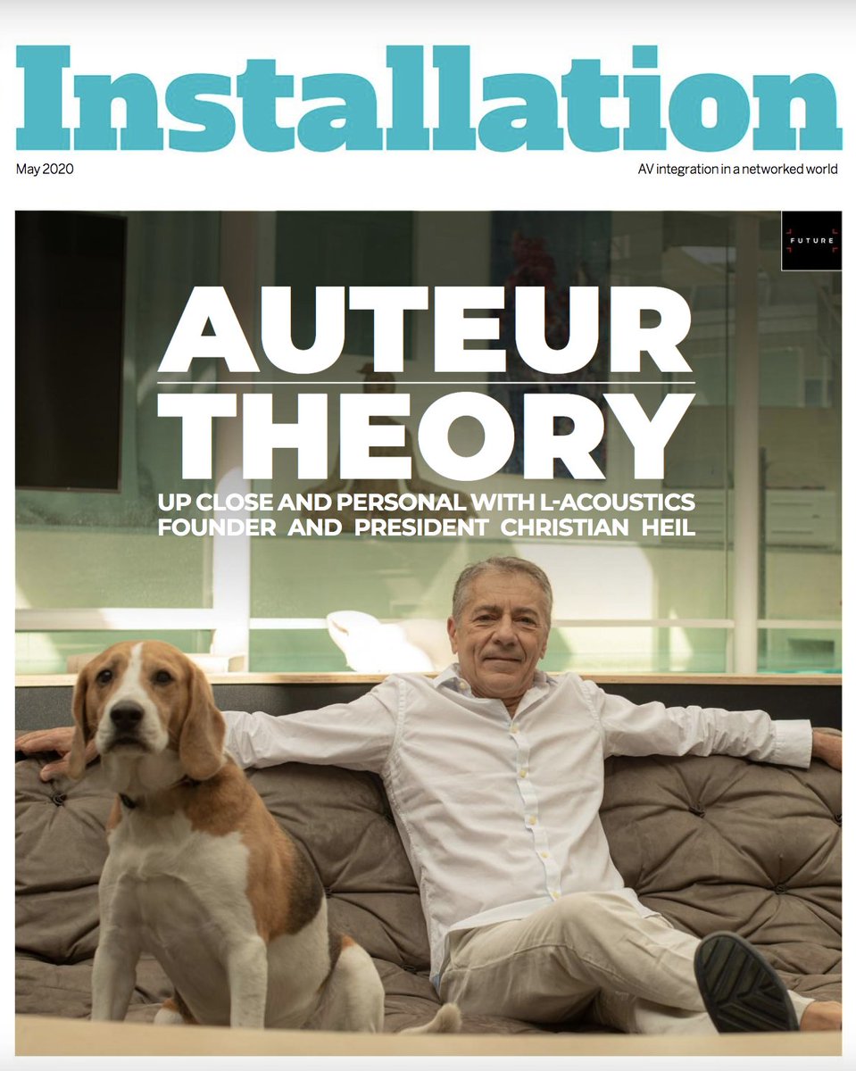 Install8ion's tweet image. Here it is, the latest edition of Installation, featuring a world exclusive interview with @L_ACOUSTICS founder Christian Heil on the company&apos;s residential and commercial AV strategy, as well as the newly founded L-Acoustics Creation division. installation-international.com/business/new-p… #avtweeps
