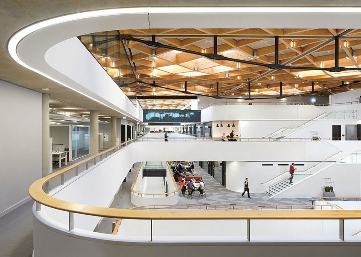 hughpearman's tweet photo. Great finally to be able to publish this remarkable @wmgwarwick industrial/academic building @warwickuni versity by @CullinanStudio. Biggest building they've ever done. Quite some roof. Visited long before lockdown https://t.co/mi600gBalv https://t.co/n0WGjpSzg1