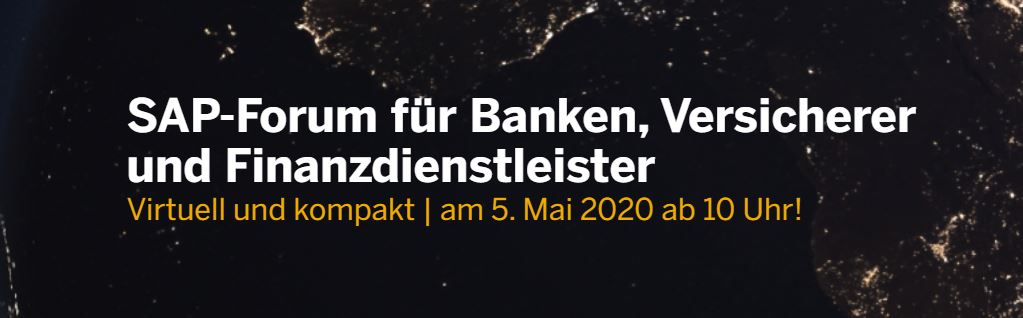 TatianaVoytsenk's tweet image. Do not miss out! Virtueller #SAPForum für Banken, Versicherer und Finanzdienstleister am 5. Mai #fsidigitalization #customerexperience #experiencemanagement events.sap.com/de/forumfinanc…