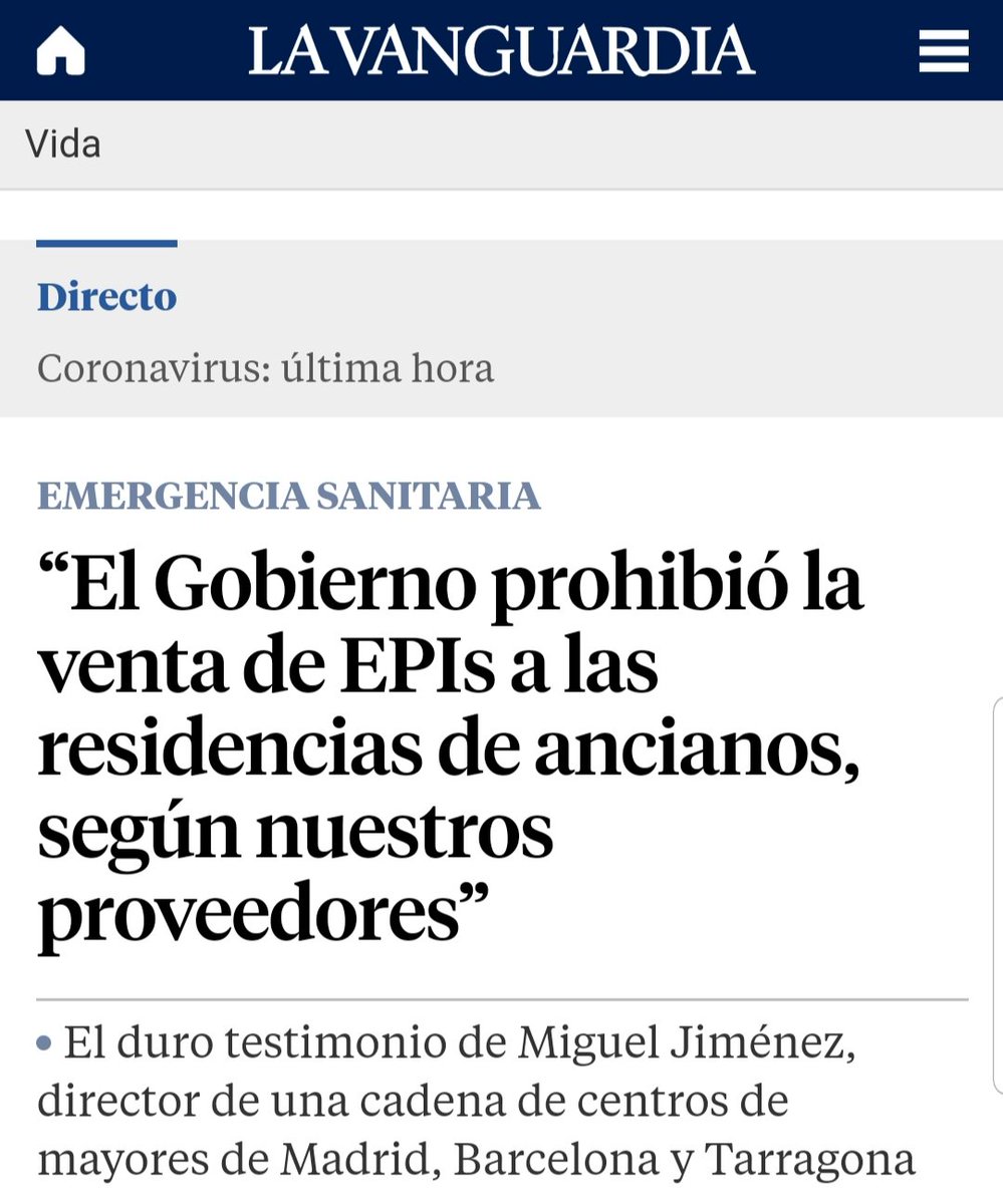 A nuestros mayores se les negó primero la asistencia sanitaria decidiendo que no entrasen en las UCIS. Ahora sabemos que el horror, el gulag, en el que han convertido las residencias tiene también un responsable: el vicepresidente Iglesias. Deben pagar por estos crímenes.