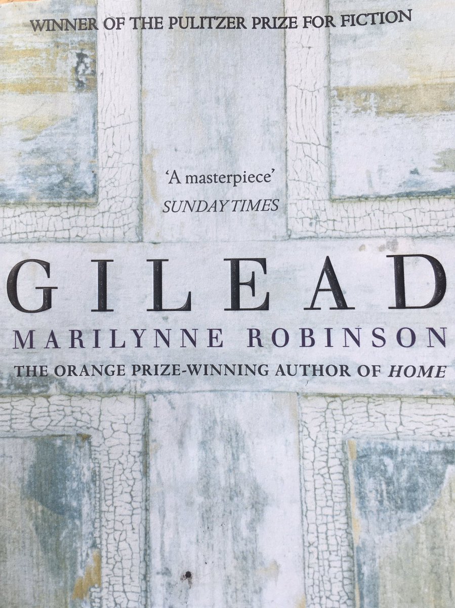 lucyeabarnes's tweet photo. #IsolationRead 4. Gilead by Marilynne Robinson, winner of @PulitzerPrizes. A reverend examines his life whilst writing a letter to his son. What I loved most about this book was the understanding he reaches about the troublesome John Ames Boughton. A hopeful story 🌻 https://t.co/aws7fspWzS