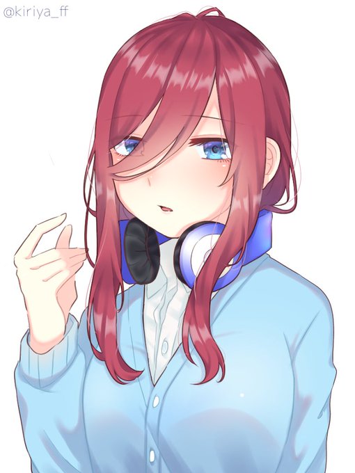 りやさんがTwitterに投稿した中野三玖(五等分の花嫁)のイラスト。