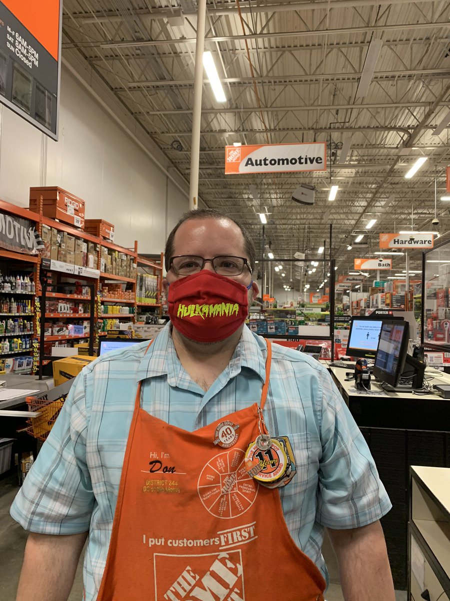 Have to wear a mask. Might as well do it in style! <a href="/HulkHogan/">Hulk Hogan</a> #hulkstillrules