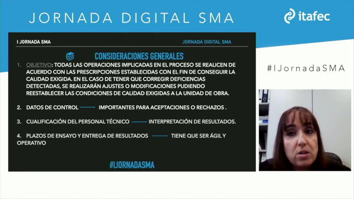BardasaGen's tweet photo. #IJornadaSMA @Esthertomas81 va a dar ahora algunas ideas sobre el control de calidad de las mezclas SMA. Es muy importante el control de granulometría y contenido de ligante. Tener en cuenta lo que pasa con las fibras, según el método empleado. https://t.co/lBWyuUY1xa