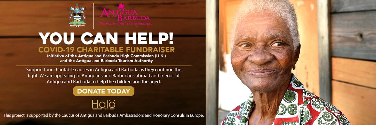 ABHCUK's tweet photo. YOU CAN HELP! COVID-19 Charitable Fundraiser Initiative of the Antigua and Barbuda High Commission (UK) and the Antigua and Barbuda Tourism Authority

For more, please visit https://t.co/GDJ1A4OzeD https://t.co/b5awz6nyaf