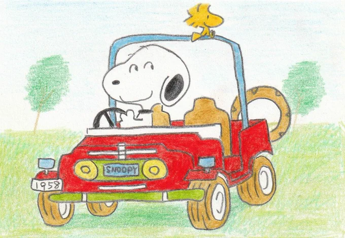 #イラスト #スヌーピー #illustration #SNOOPY 