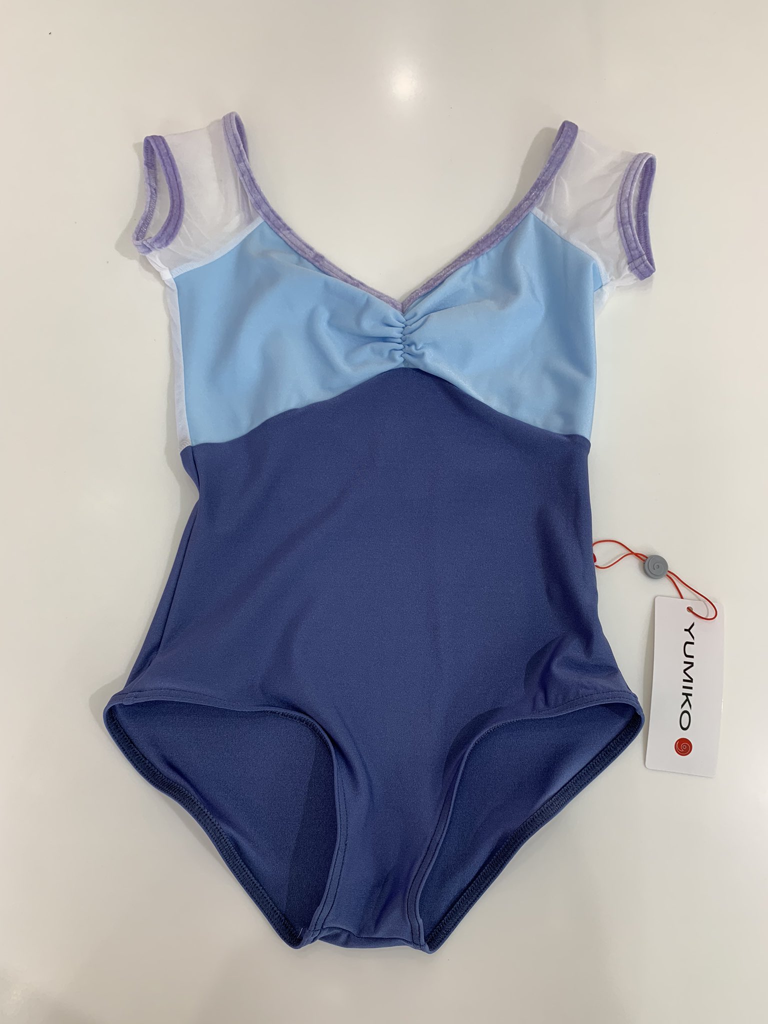 新品未使用　Yumiko Elli ネイビー Vネック レオタード 新品未使用 Yumiko Elli ネイビー Vネック レオタード - メルカリ
