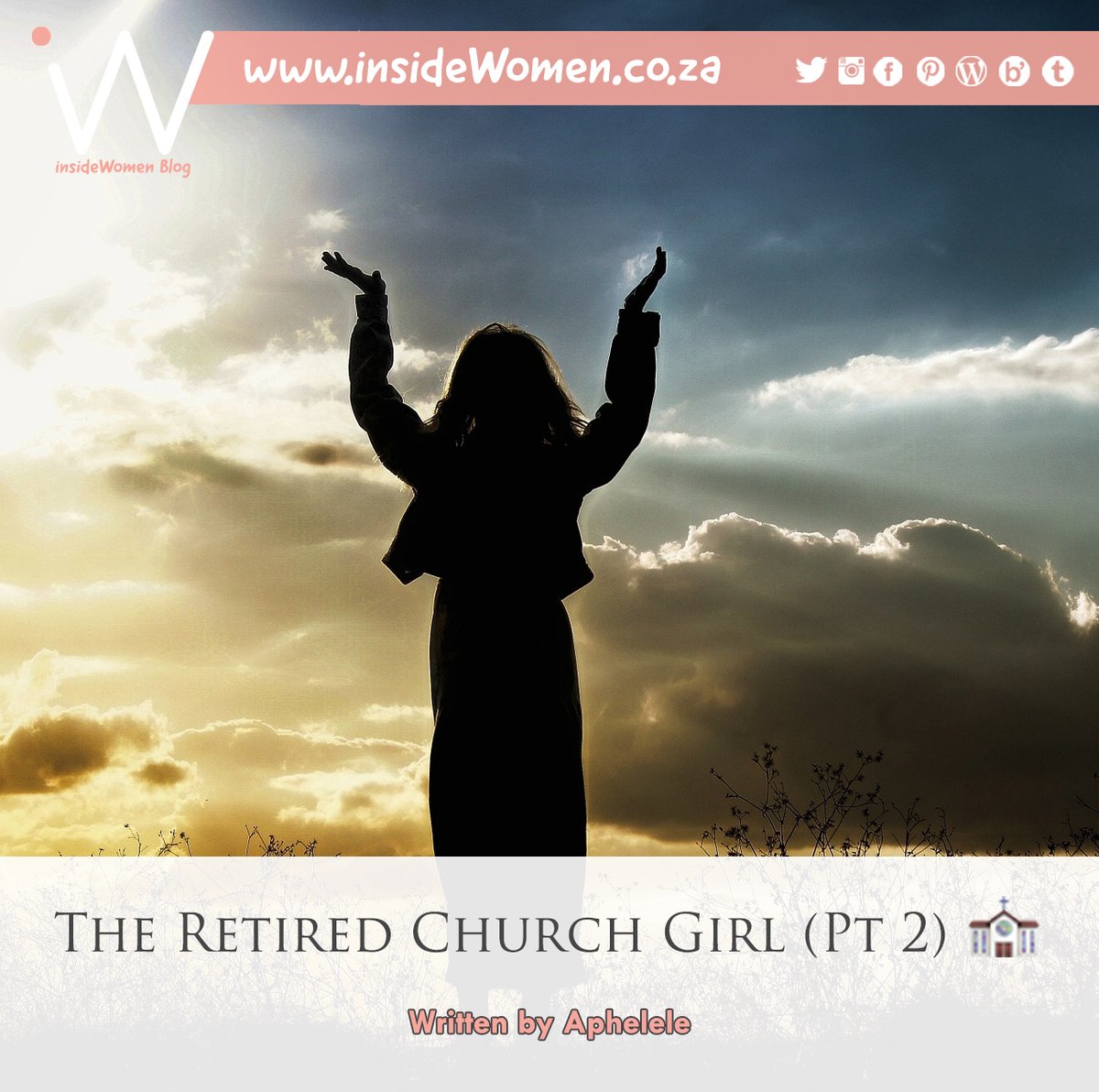 itsAphsie's tweet image. I originally wrote this #BlogPost in attempt to answer the dreaded: “How-come I no longer see you at church?” question 😩 OKAY - here’s why...

➡️ insidewomen.co.za/the-retired-ch… 

#insideWomenBlog #Spiritual #TheRetiredChurchGirl #Aphelele #Descriptive #OpinionPiece #UP_PHELELE 🇿🇦
