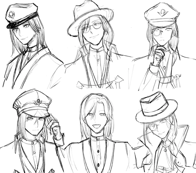 いつもと違う描き方で苦労したので過程記録しとく 