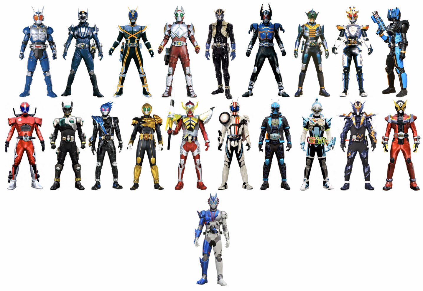 リュウ 乃木坂垢 こうして見ると2号ライダーは青多いな 3号ライダーはやっぱ緑が多いかな 仮面ライダー 2号ライダー 3号ライダー T Co Snuhstgshn Twitter