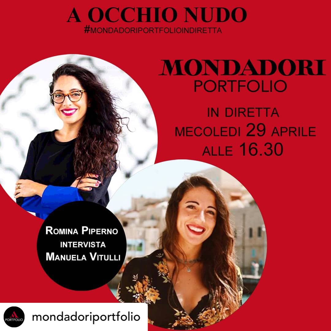 Mondadorimilan1's tweet photo. @Mondadorimilan1 • @mondadoriportfolio Mercoledì alle 16:30 ospite della nostra rubrica #aocchionudo la travel blogger @manuelavitulli intervistata dalla nostra @rominapiperno live sul nostro profilo!
Vi aspettiamo!

#mondadoriportfolioindiretta #mondadoriportfolio #photoagency https://t.co/OMt5cRogZU