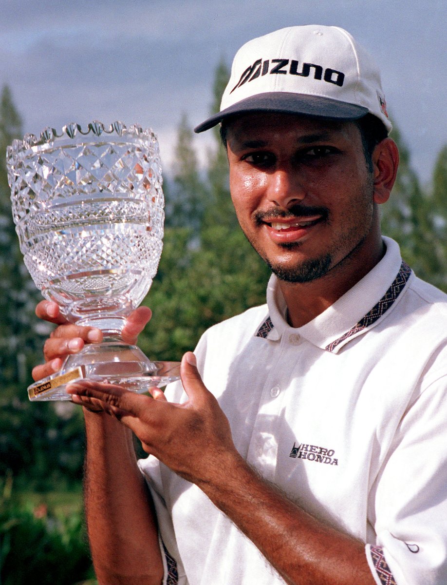 asiantourgolf's tweet photo. Can you name the player and the tournament that he won?
Hint: Photo taken in 1999
#EpicThrowback #whereitsAT https://t.co/xCXOq8lWJe