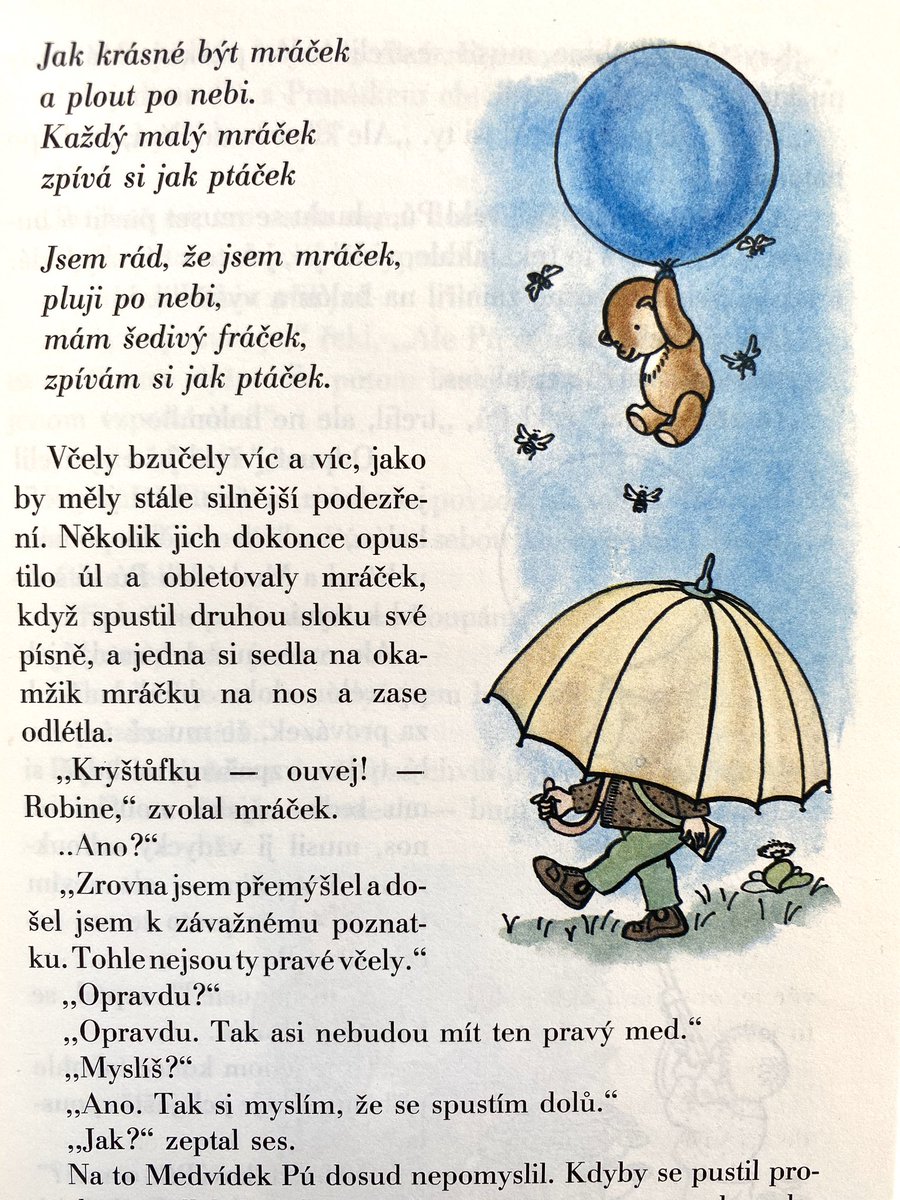 July Books V Twitter くまのプーさん のチェコ語翻訳版 イラストはヤロミール ザーパル イギリスのe H シェパードが描くものとも ディズニーのものとも違った雰囲気の愛らしさがあります クリストファー ロビンやピグレットなど おなじみのキャラクターを