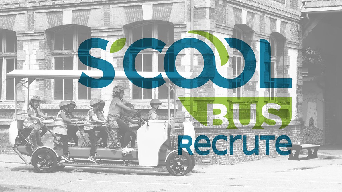 [OFFRE D'EMPLOI]
Nous recrutons un coolducteur / une coolductrice!🚴‍♀️
📍Agglo Seine-Eure 
Plus d'infos ici : scool-bus.org/recrutement
📨 recrutement@scoolbus.org