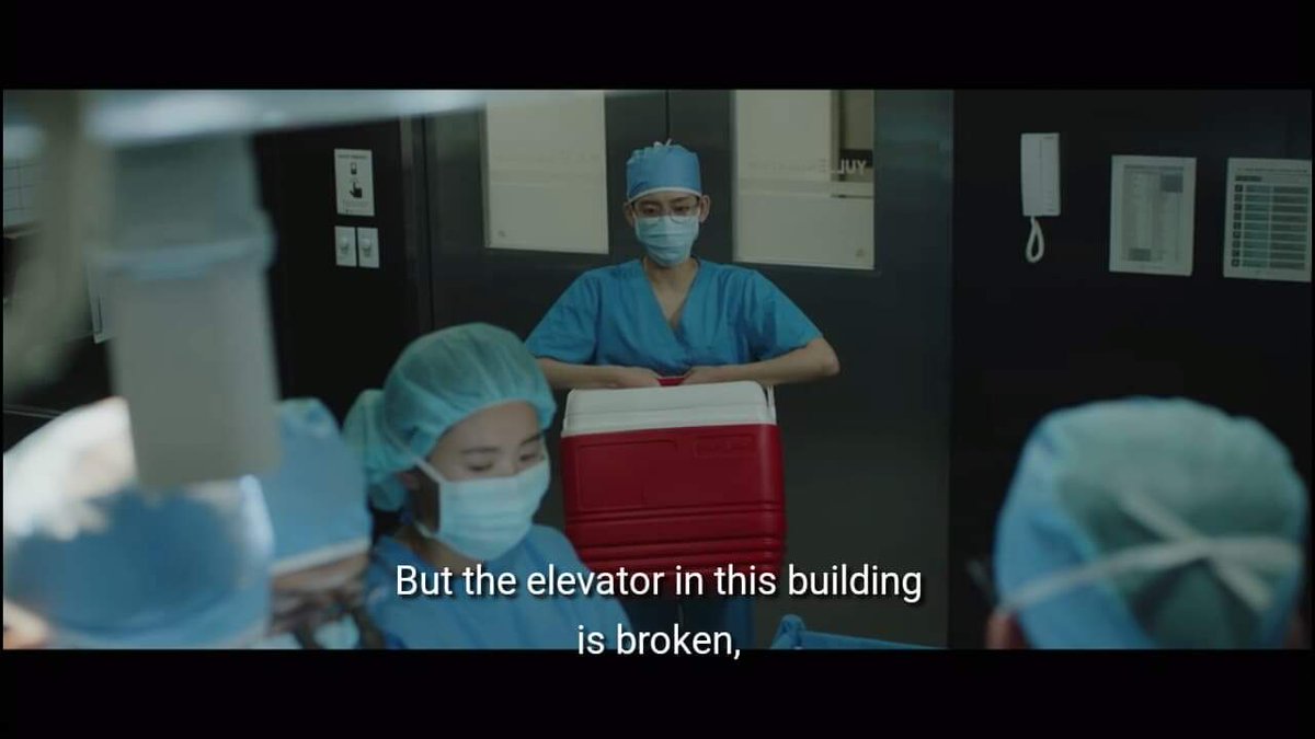 STAIRS x  #WinterGarden - ep3: ikjun asking jeongwon about gyeoul- ep6: jeongwon's ringtone? STAIRWAY.- ep7: the elevator is broken. it was implied that she used the stairs.- ep7: the shot from the top (showing the symbols: man x woman, stairs) #HospitalPlaylist
