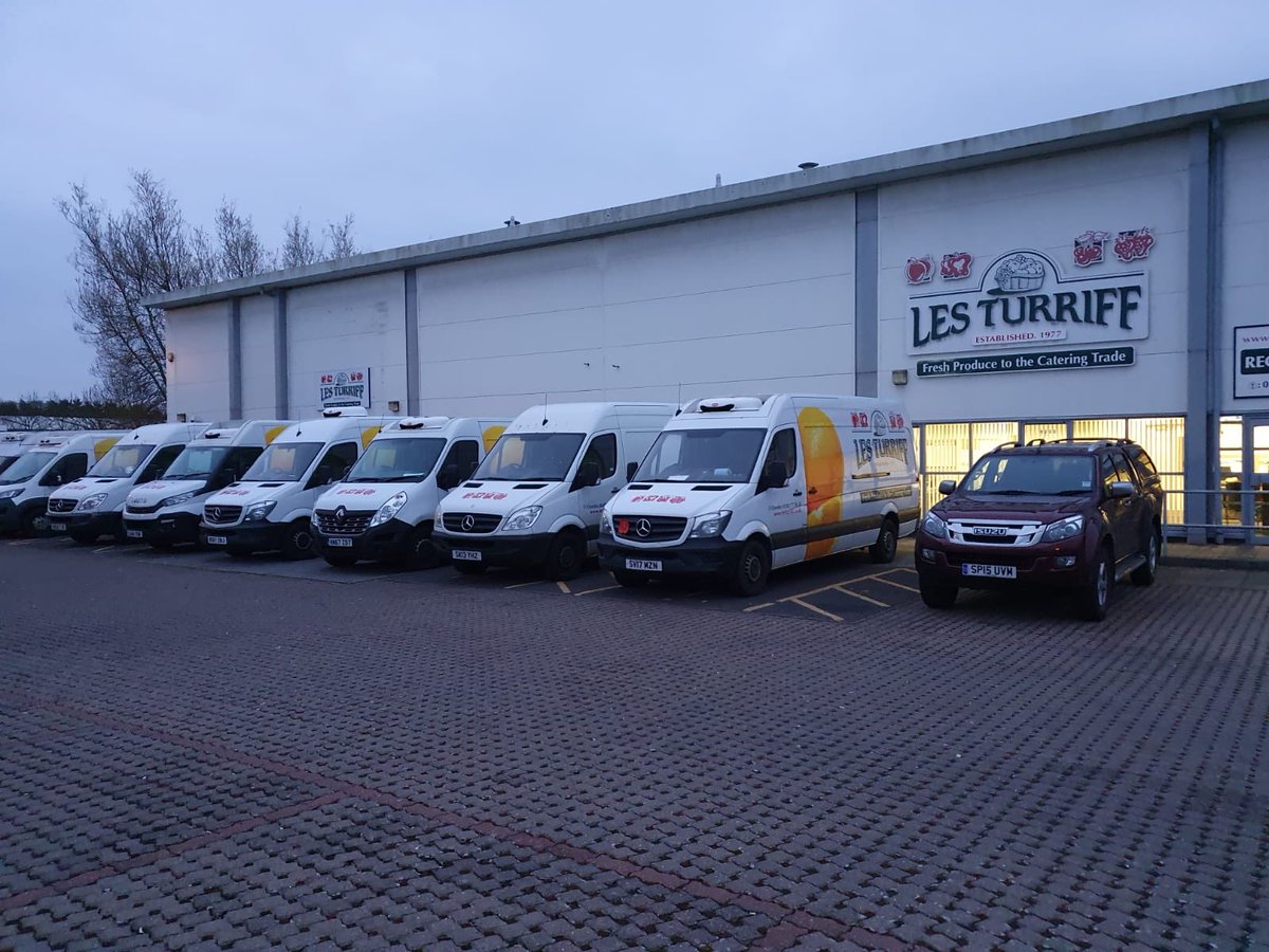 Beautiful morning and the <a href="/lesturriff/">freshproduce</a> fleet ready and raring to go.