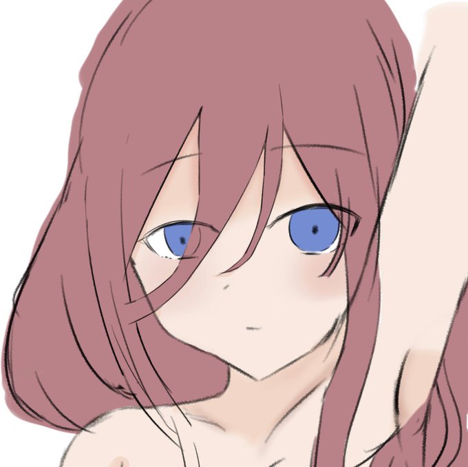 ユウさんがTwitterに投稿した中野三玖(五等分の花嫁)のイラスト。