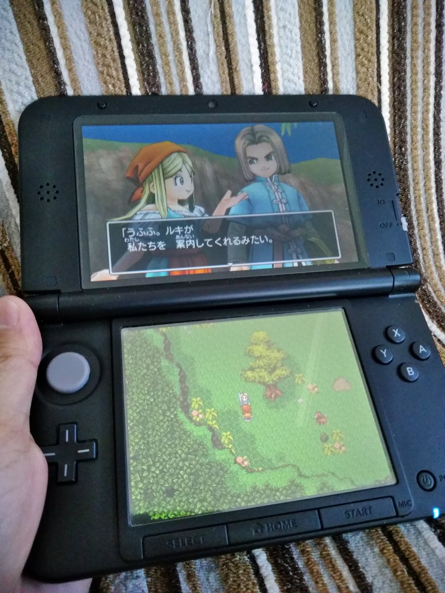 まーゆう 4歳 2m あつ森やりたいけどswitch持っていないから3dsを引っ張り出してプレイ時間でストップしていたドラクエ11を最初からやり直す