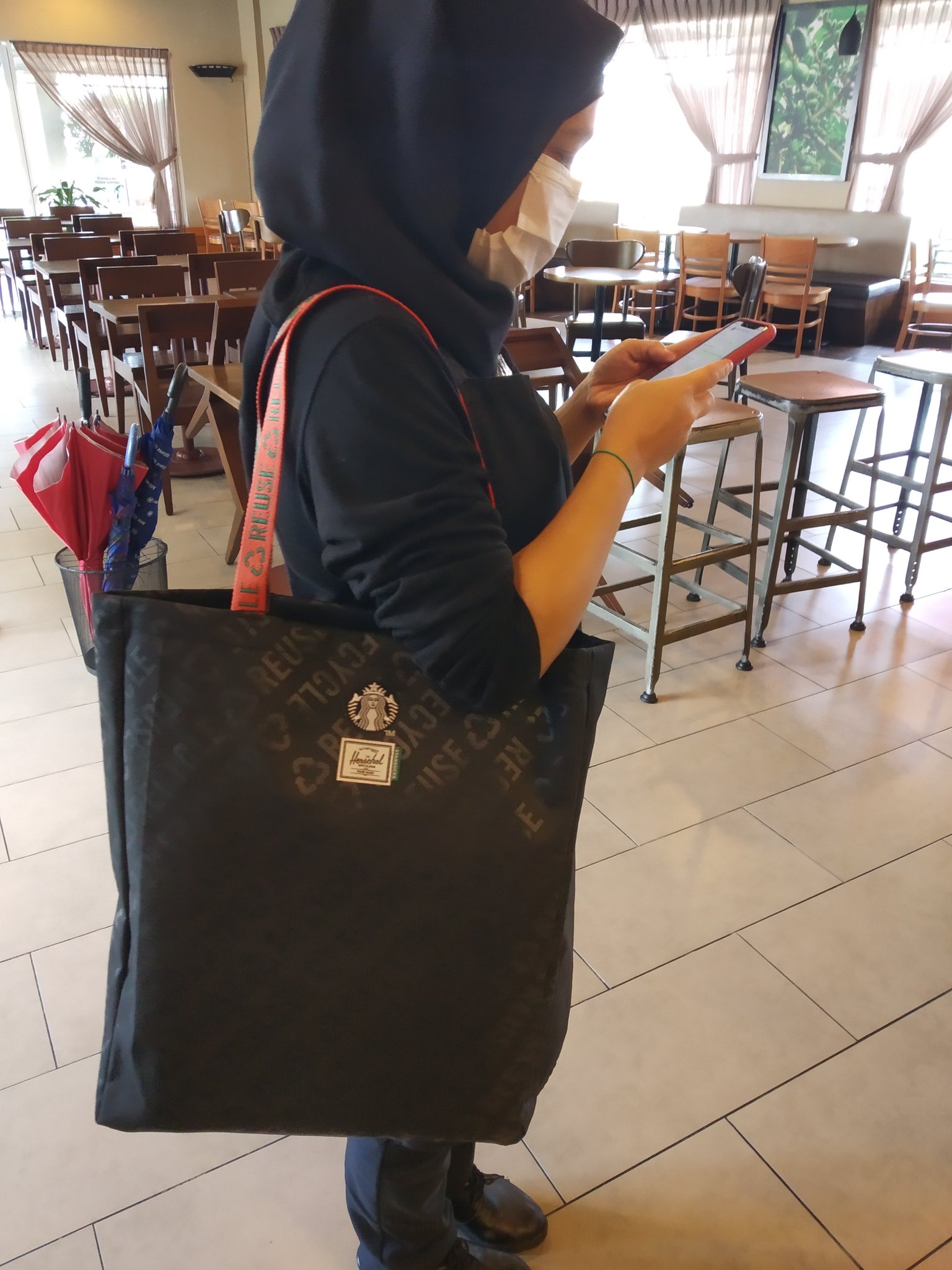 Starbucks herschel tote bag new arrivals
